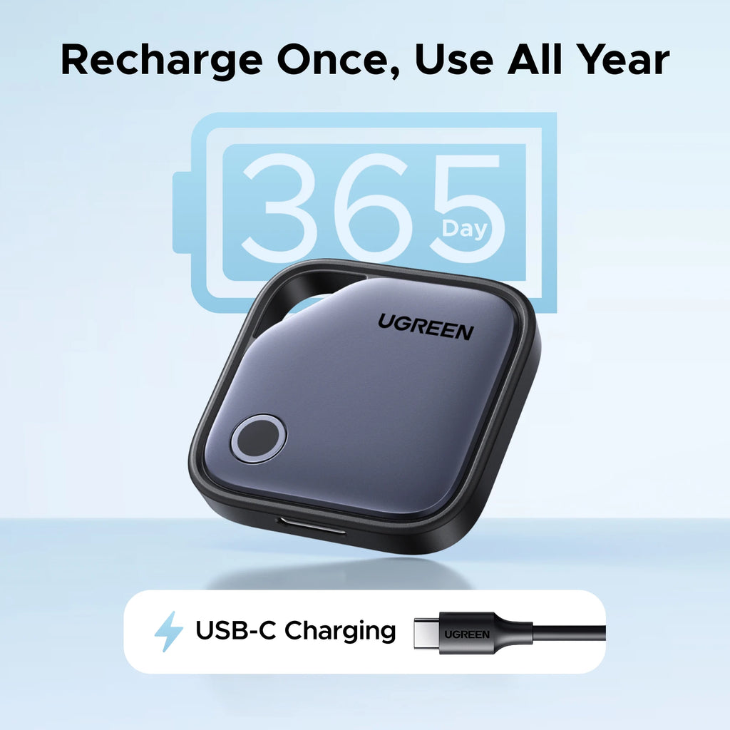 UGREEN Smart Finder For Apple Find My (iOS) & Find Hub App (Android) Bluetooth Tracker Card