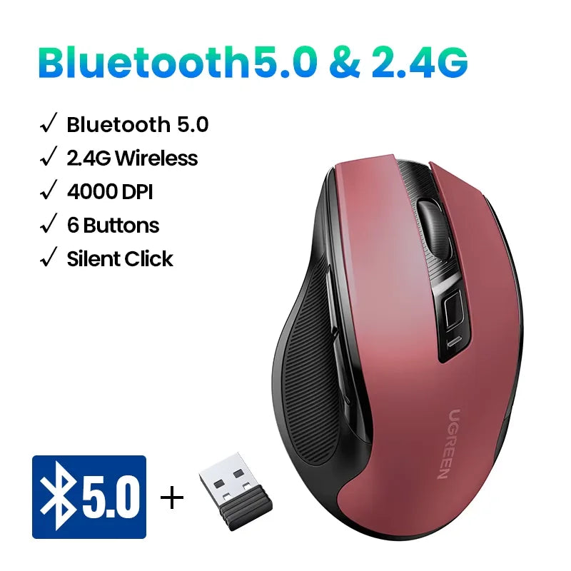 UGREEN Wireless Mouse Bluetooth 5.0 Mouse