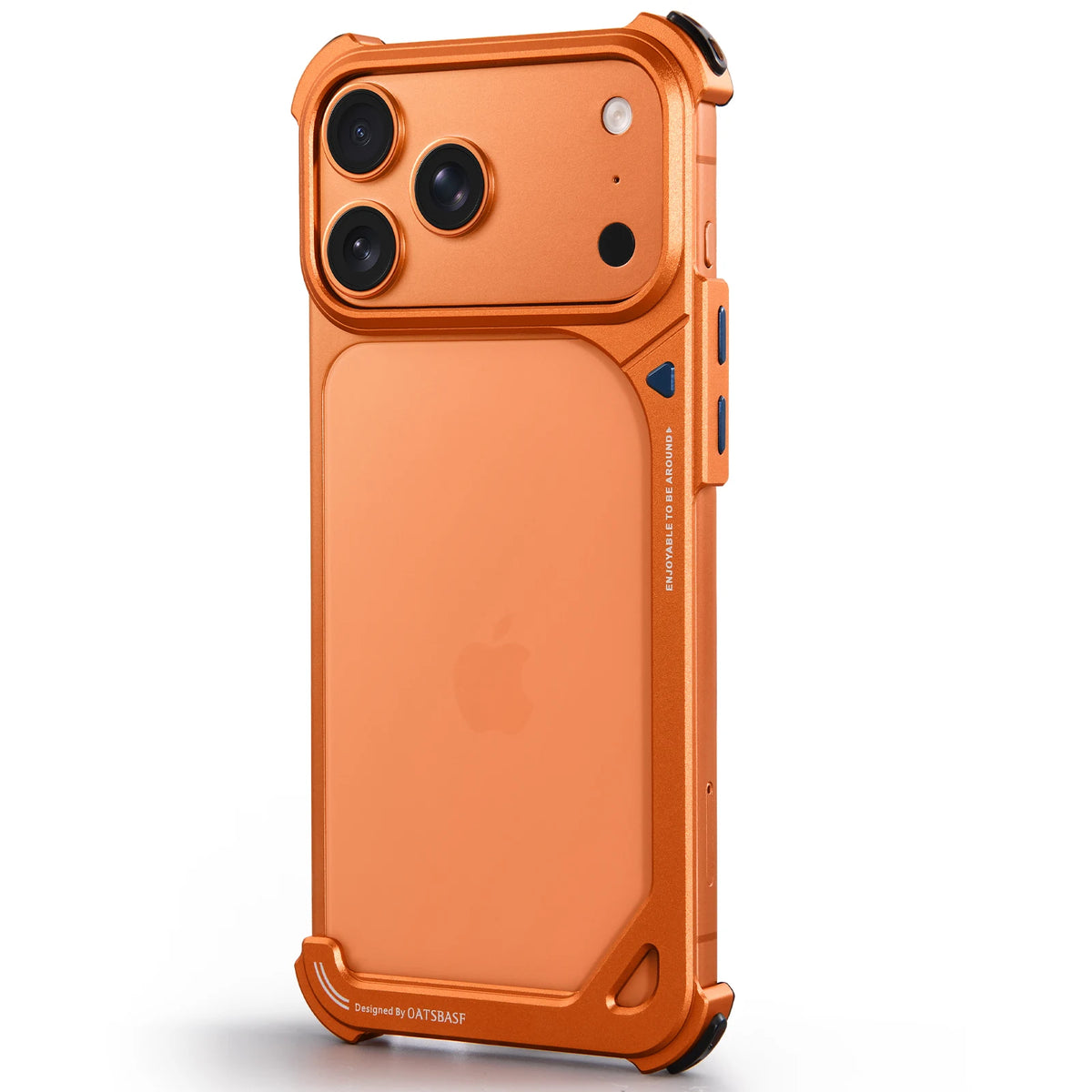 Oatsbasf Metal Frameless Phone Case for iPhone 17 Pro Max  Cover Slim Bumper Bare Phone Feel Shell for iPhone 17 Pro