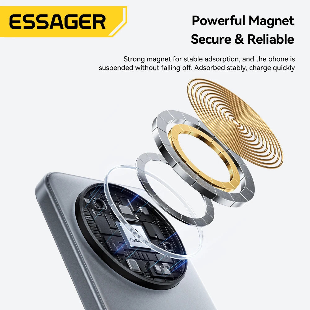 ESSAGER 15W 3-in-1 Magnetic Wireless Charging iPhone AirPods Watch Fast Charging Holder