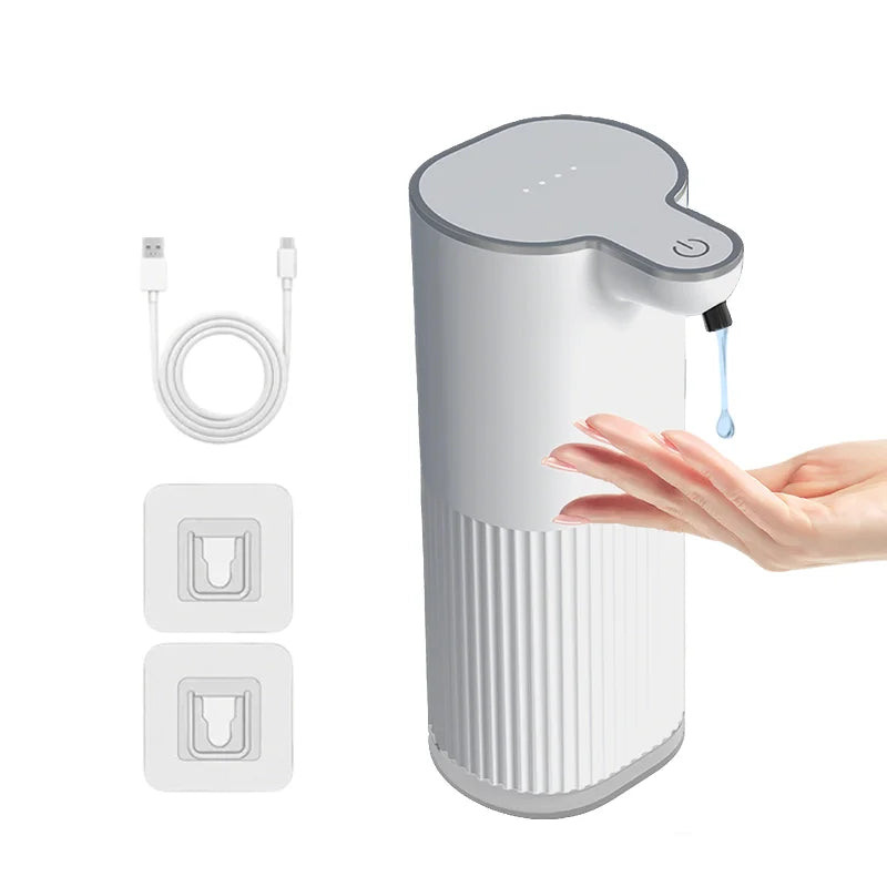 360ML Countertop Or Wall-Mounted IPX5 Waterproof 4-Levels Adjustable Foam/Gels Electric  Soap Dispenser