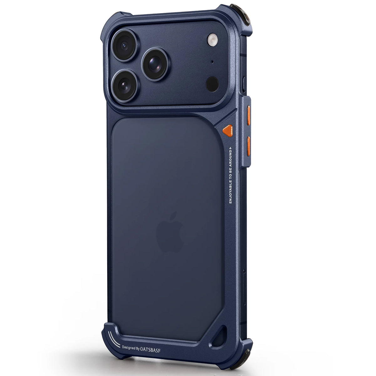 Oatsbasf Metal Frameless Phone Case for iPhone 17 Pro Max  Cover Slim Bumper Bare Phone Feel Shell for iPhone 17 Pro