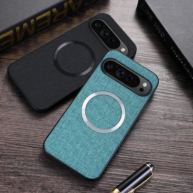 Fabric Cloth For MagSafe Case For Google Pixel 9 10 11Pro XL