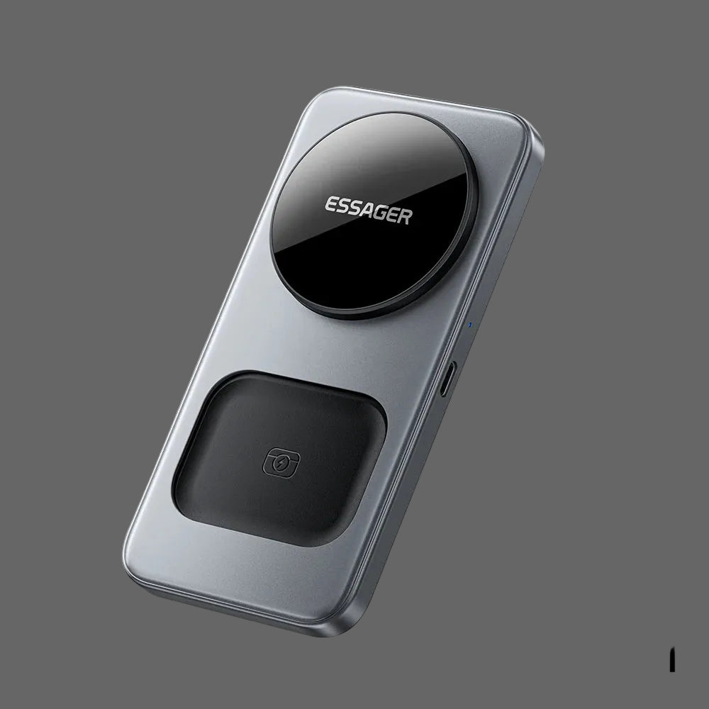 ESSAGER 15W 3-in-1 Magnetic Wireless Charging iPhone AirPods Watch Fast Charging Holder