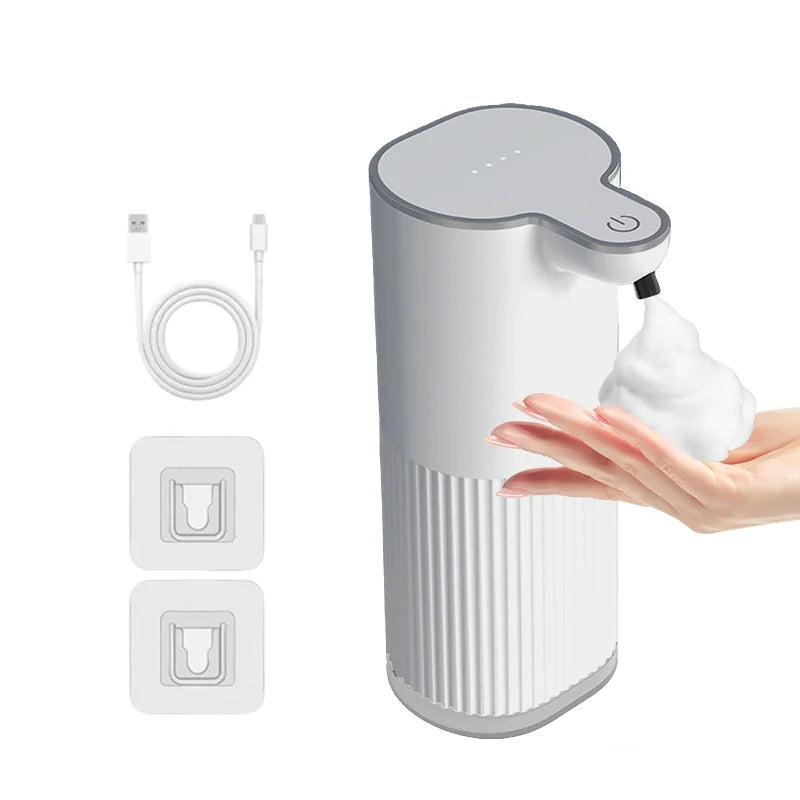 360ML Countertop Or Wall-Mounted IPX5 Waterproof 4-Levels Adjustable Foam/Gels Electric  Soap Dispenser
